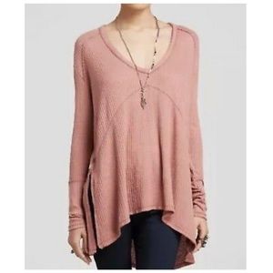Free People Waffle Knit Thermal